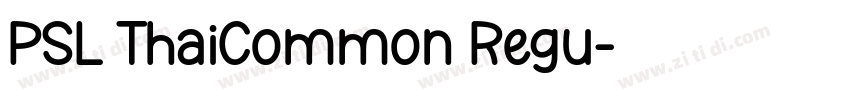 PSL ThaiCommon Regu字体转换